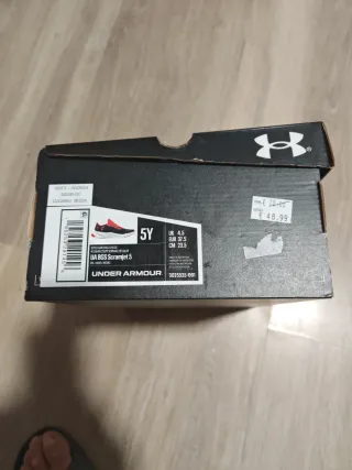 Zapatillas Under Armour 37.5 Negras Naranja