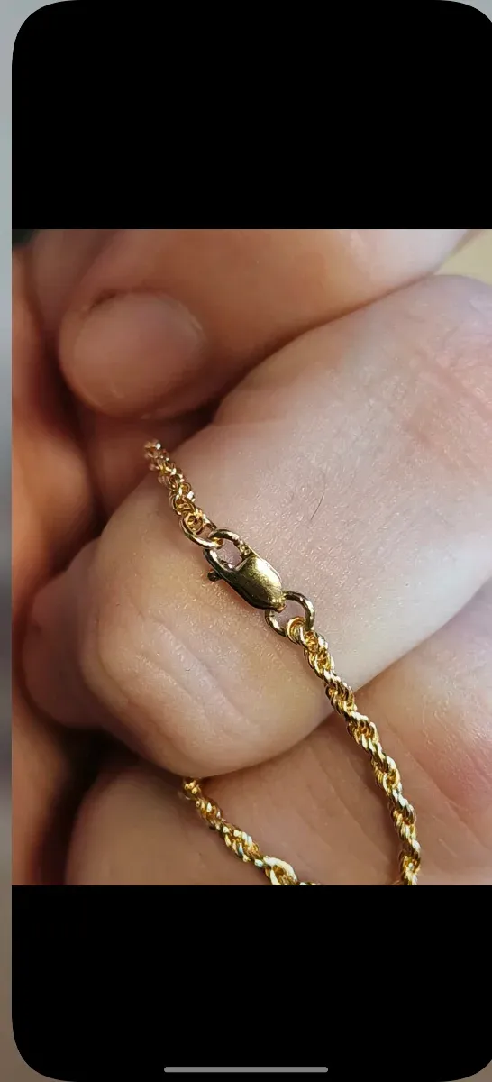 Cadena enroscada Oro 18k 750 1.7mm