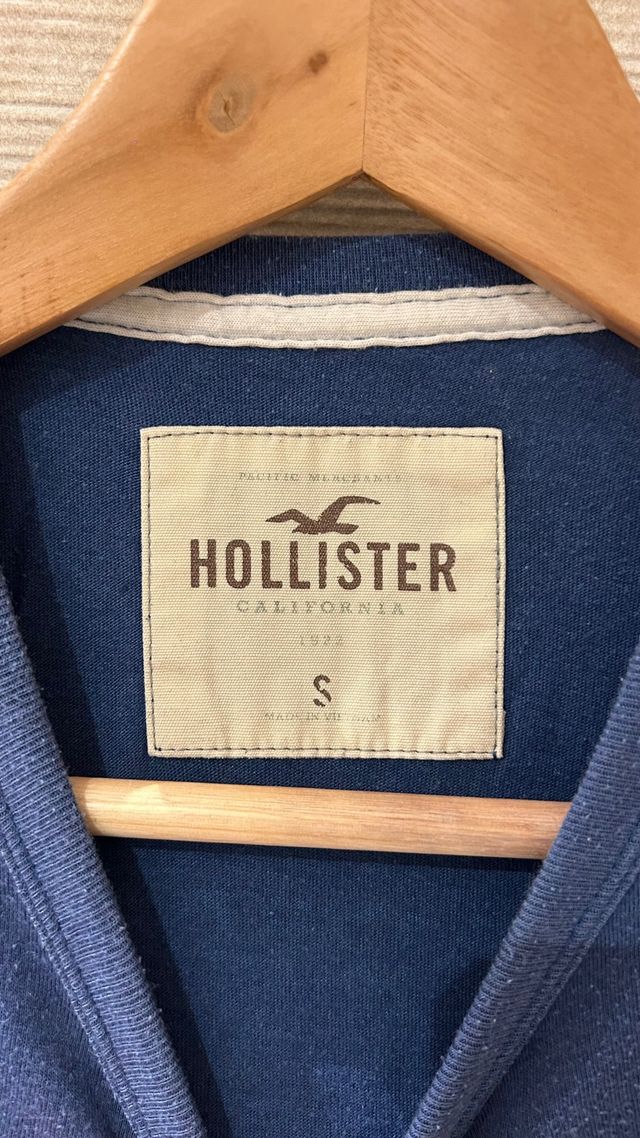 Camiseta Hollister Azul Talla M chico