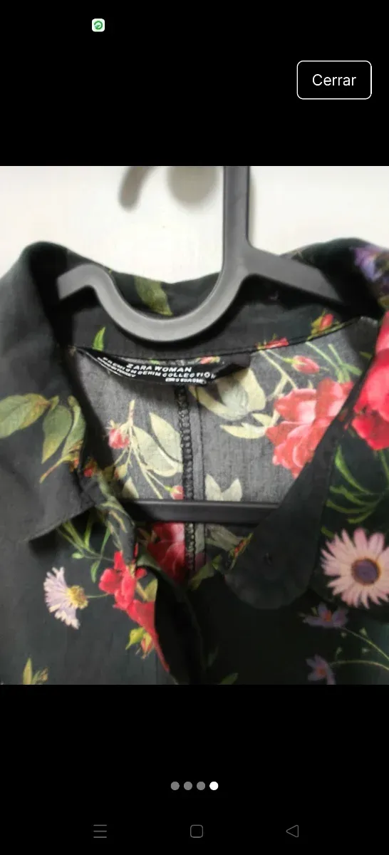 Vestido largo floral Zara