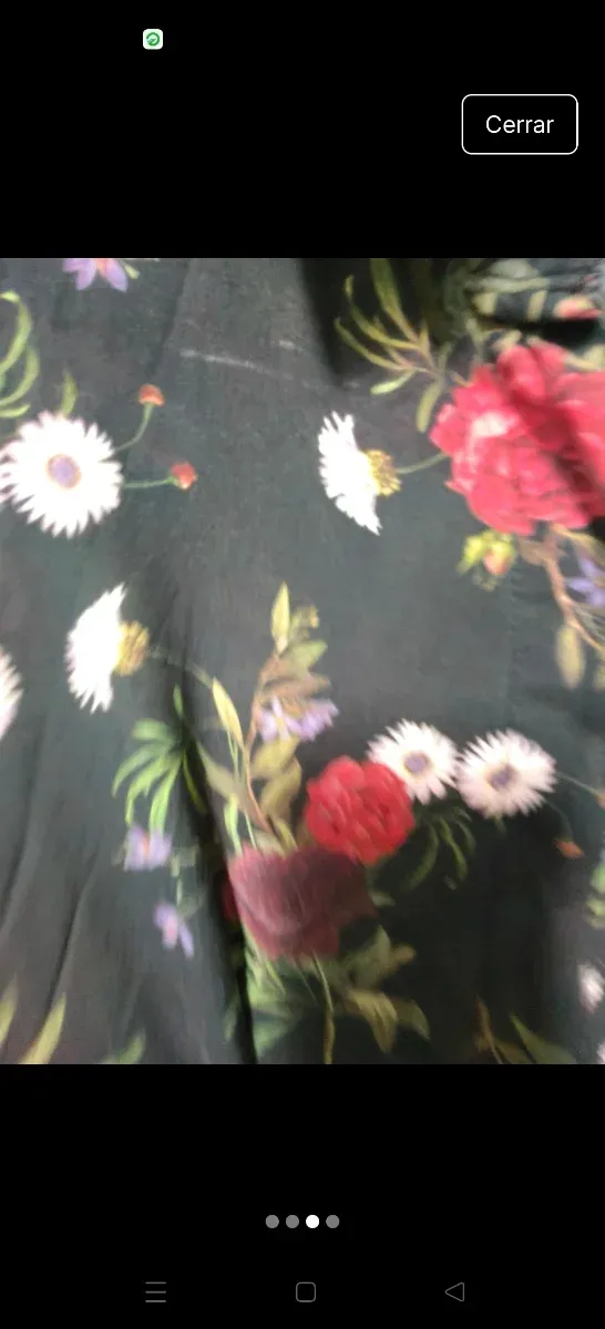 Vestido largo floral Zara