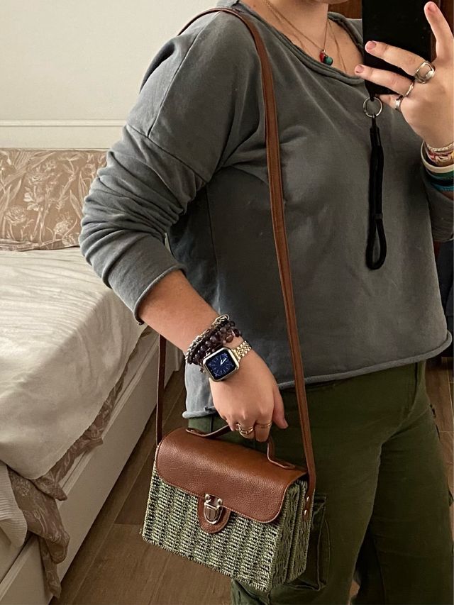 Borsa in cuoio e rafia_0041