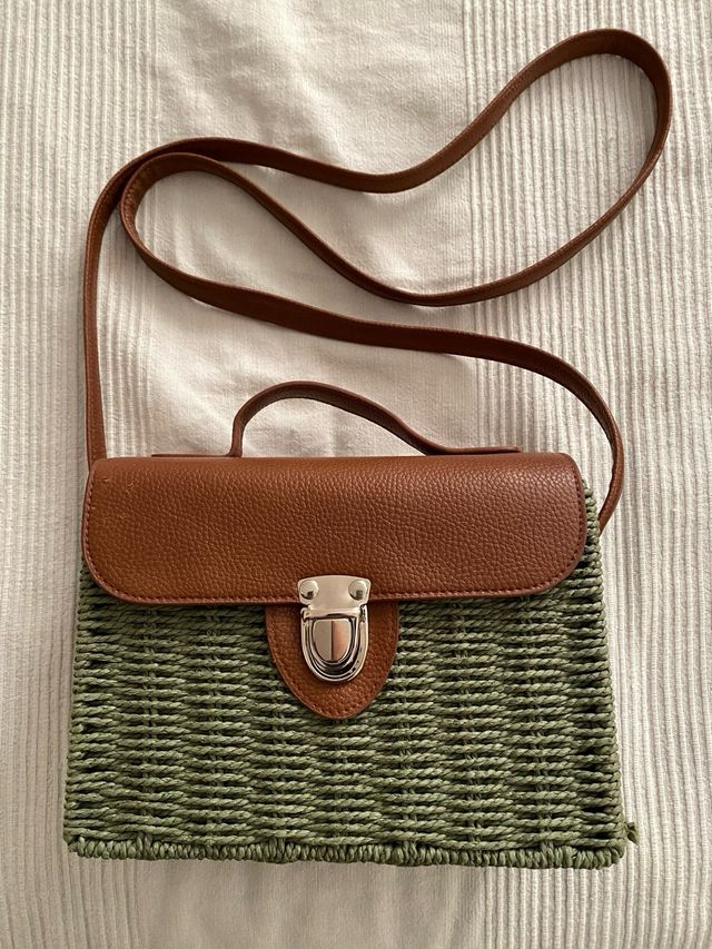 Borsa in cuoio e rafia_0041