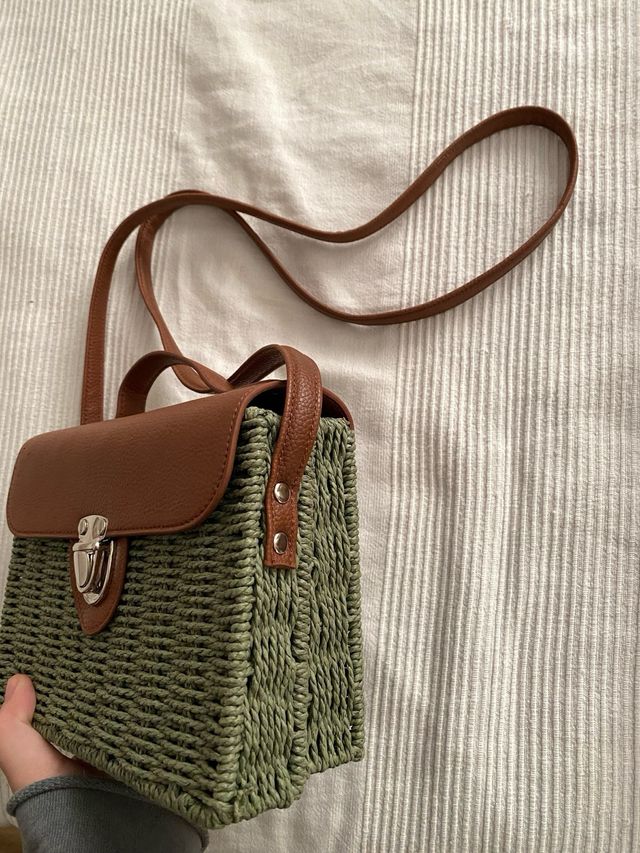 Borsa in cuoio e rafia_0041