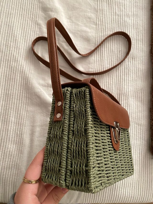 Borsa in cuoio e rafia_0041