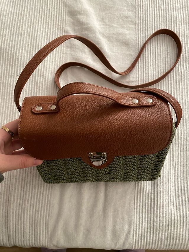 Borsa in cuoio e rafia_0041