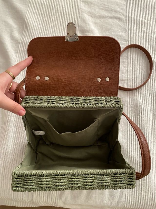 Borsa in cuoio e rafia_0041