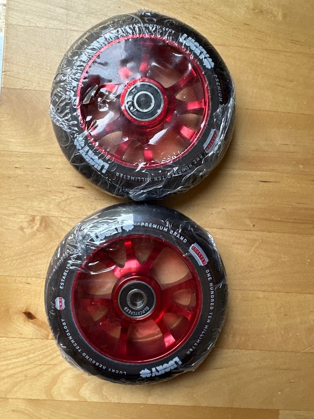 2 Ruedas Lucky 110mm Nuevas