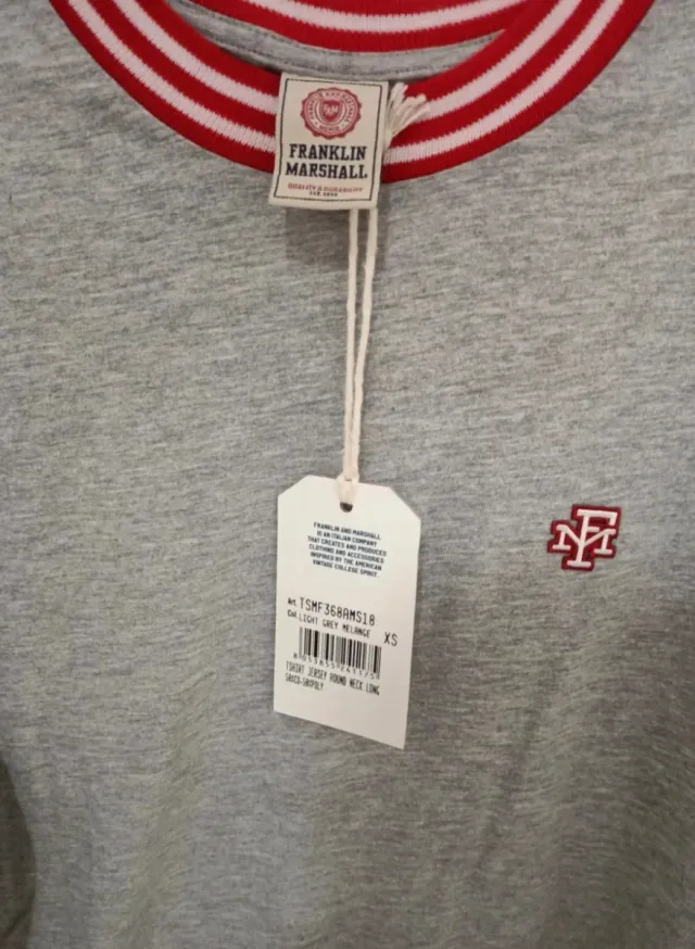 Camiseta manga larga Franklin Marshall gris XS