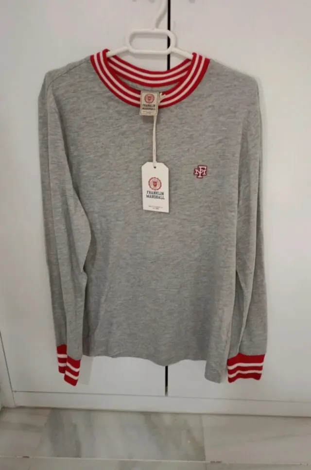Camiseta manga larga Franklin Marshall gris XS
