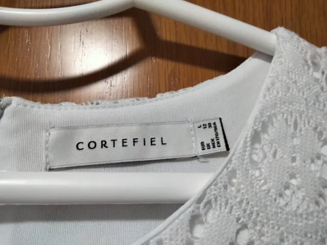 Vestido blanco Cortefiel encaje