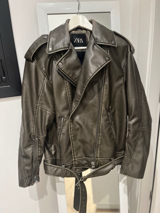 Cazadora Biker Oversize Zara
