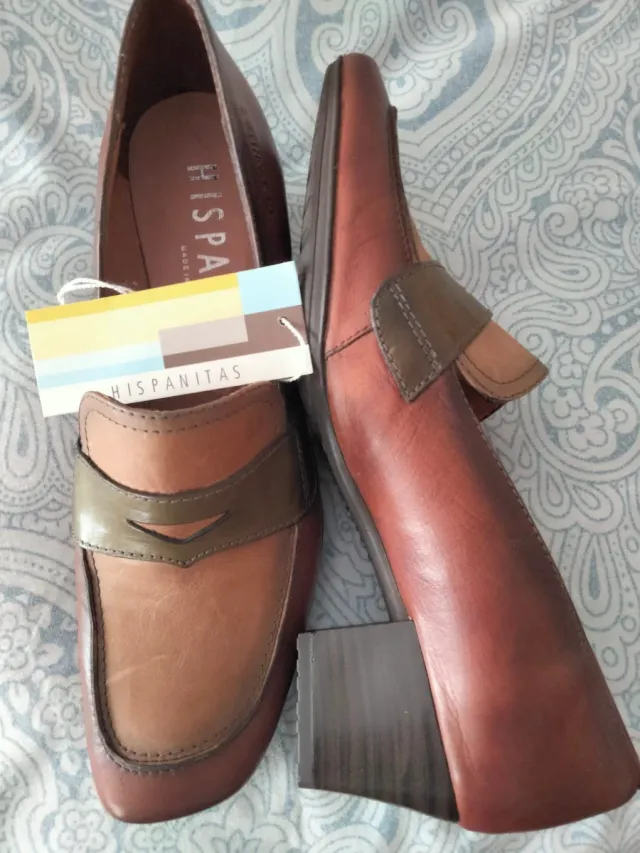 Zapatos Hispanitas Mujer Marrón Beige