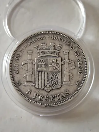 5 Pesetas 1870 España