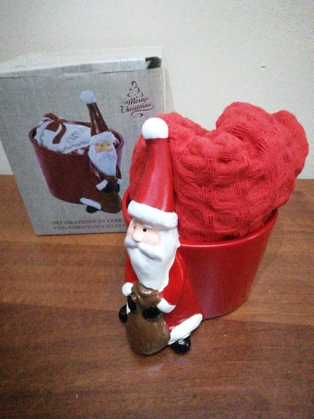 Babbo Natale decorazione in ceramica