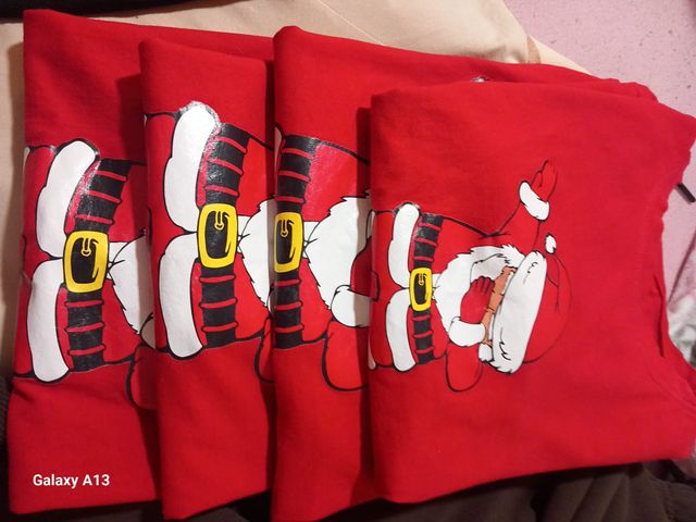 Lote Camisetas Navideñas de Papá Noel (Pack 4)