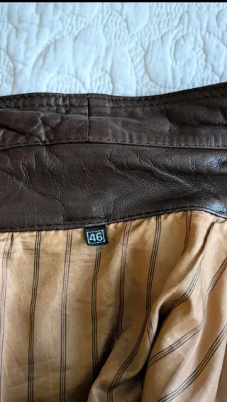 Cazadora Piel Vintage Marrón