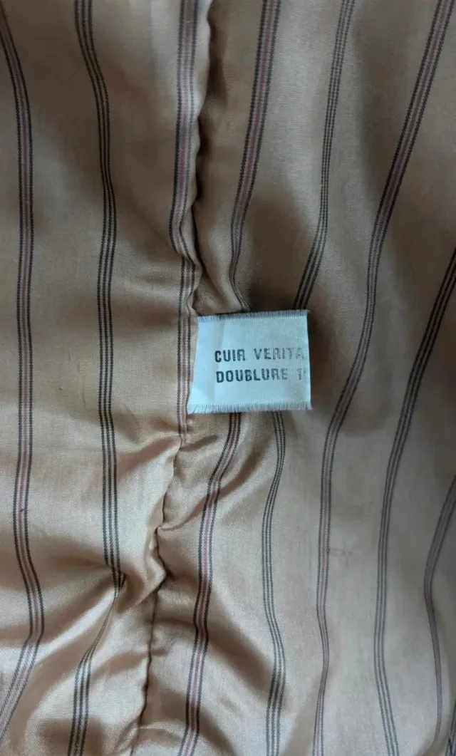 Cazadora Piel Vintage Marrón