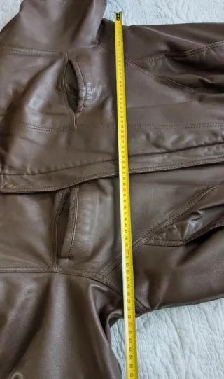 Cazadora Piel Vintage Marrón