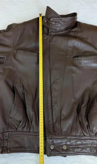 Cazadora Piel Vintage Marrón