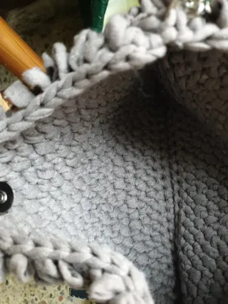 Bolso de tela color tierra