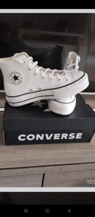 Botas Converse Blancas de cuero