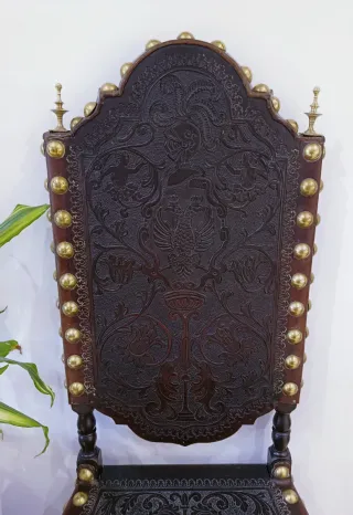 Pareja Sillas antiguas Portuguesas Siglo XVII