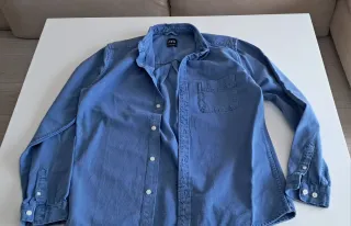 Camisa Zara Azul Hombre