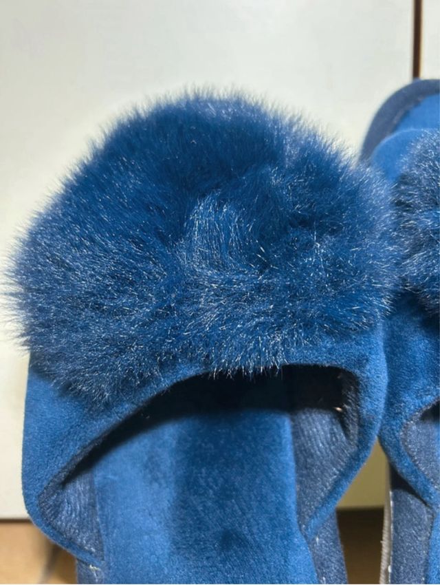 Pantofole Jomix Blu Peluchate N.38
