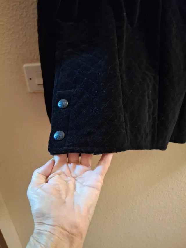 Chaqueta Vintage Terciopelo Negra