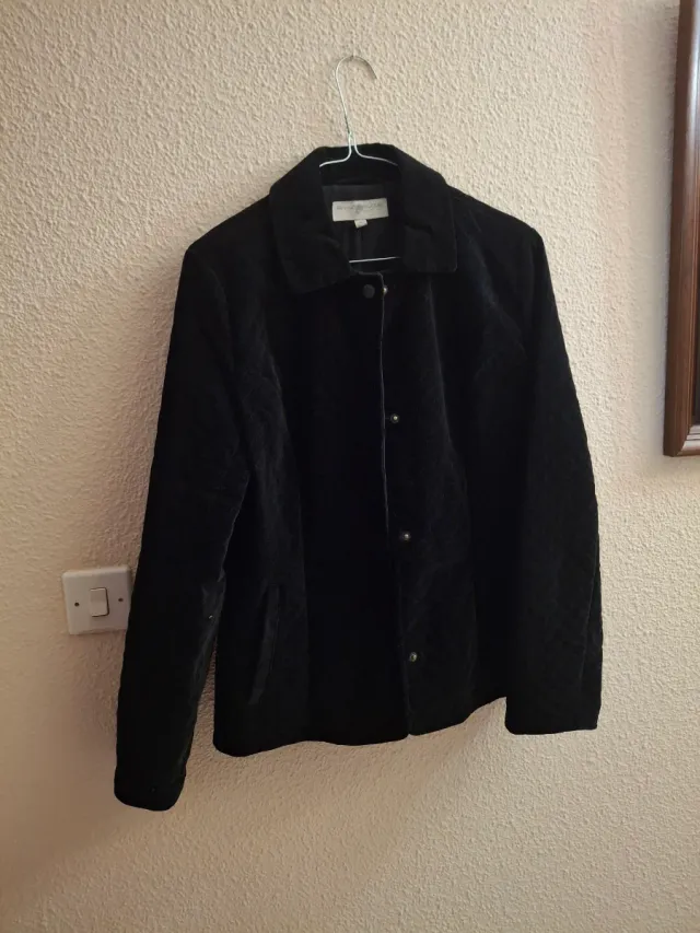 Chaqueta Vintage Terciopelo Negra