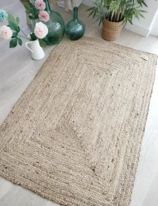Tappeto in iuta naturale stile nordico