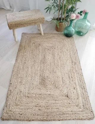 Tappeto in iuta naturale stile nordico