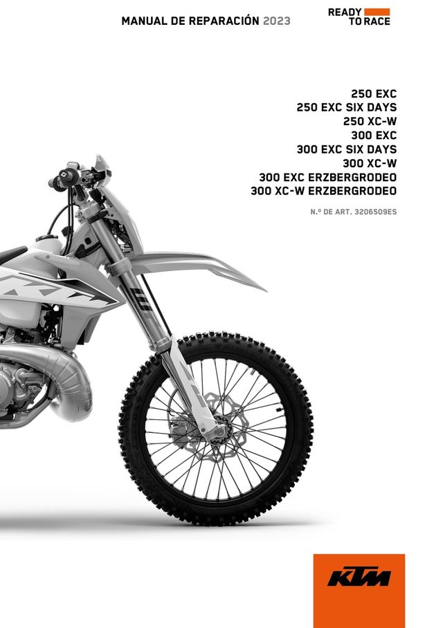 Manual de reparación para KTM 250 300 EXC SIX DAYS