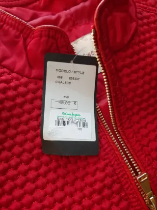 Chaleco rojo sin estrenar mujer,