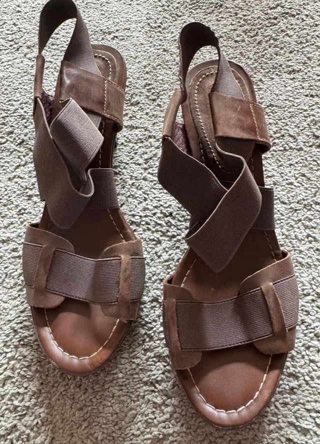 Sandalias de tacón Weekend marrones talla 40
