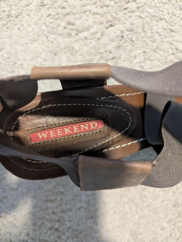 Sandalias de tacón Weekend marrones talla 40