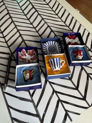 Miniaturas Tazas y Platos Cerámica