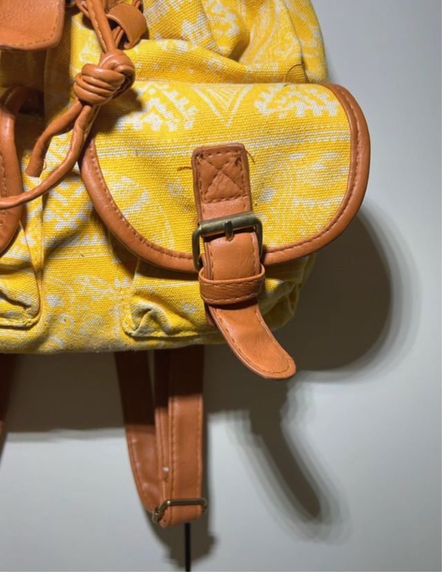 Zaino etnico tribale giallo e marrone