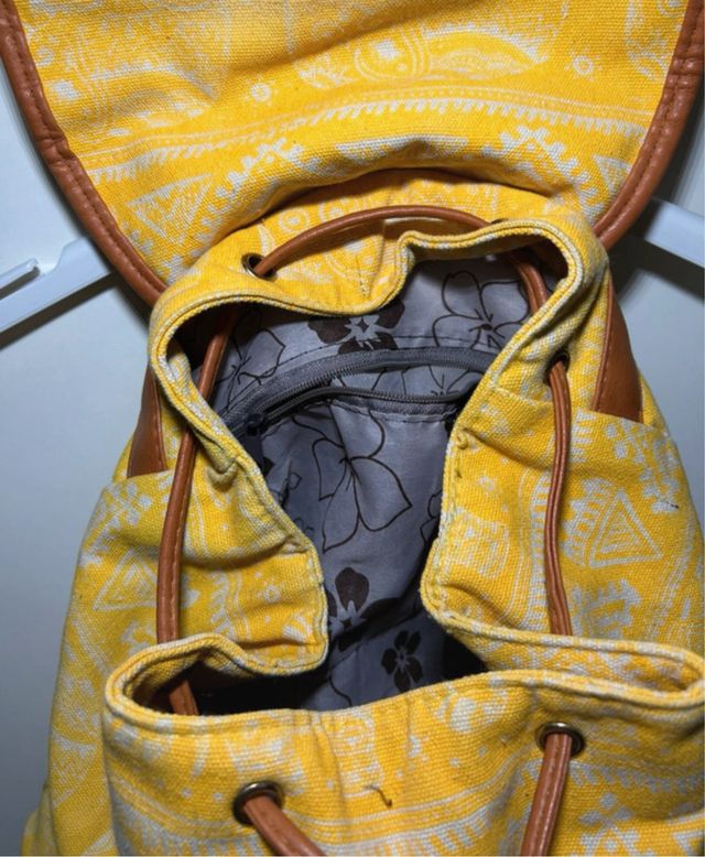 Zaino etnico tribale giallo e marrone