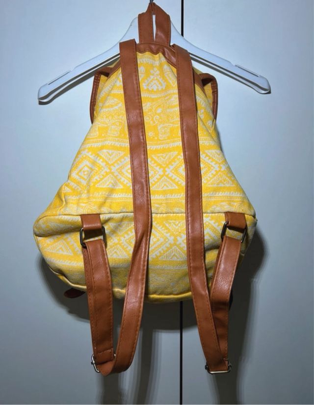 Zaino etnico tribale giallo e marrone