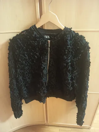 Chaqueta Zara Negra Mujer