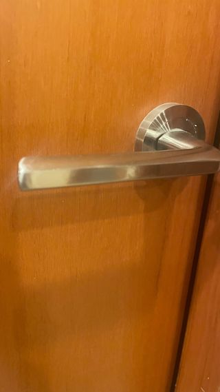 Pomos de puerta plateados