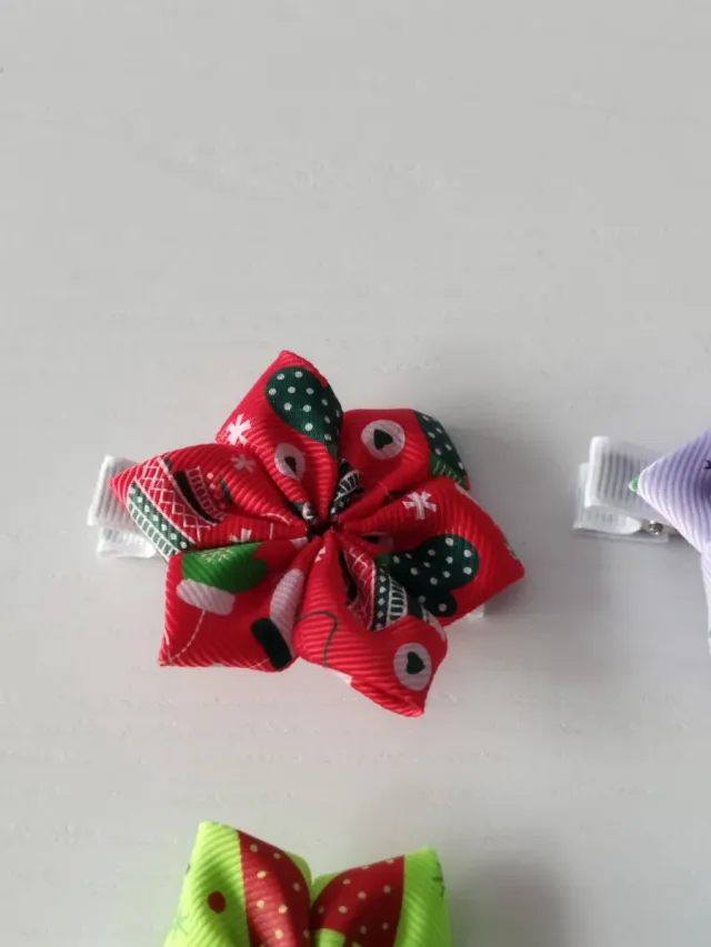 Pinzas para el pelo con diseño navideño