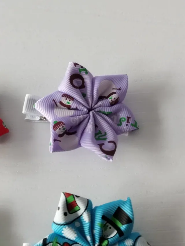 Pinzas para el pelo con diseño navideño