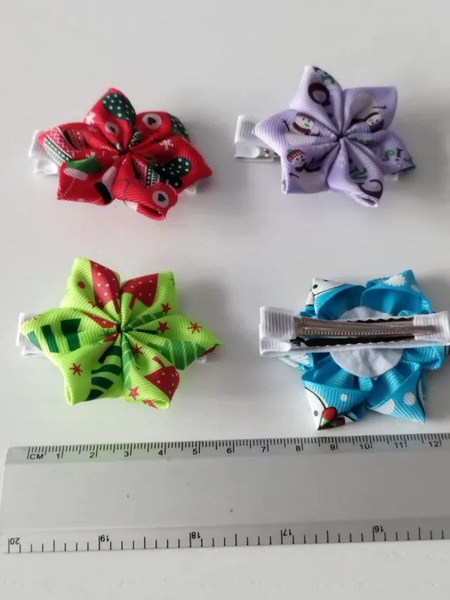 Pinzas para el pelo con diseño navideño