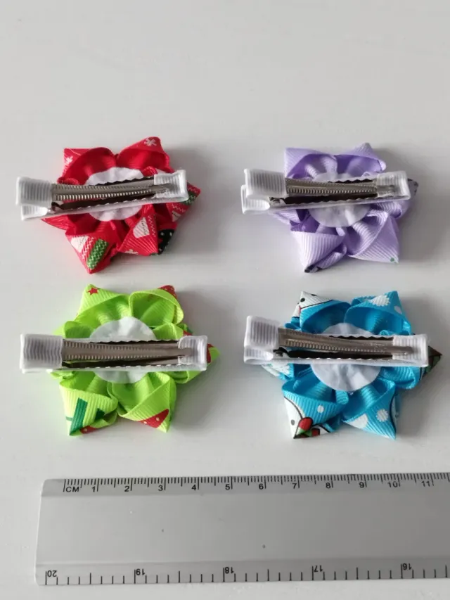 Pinzas para el pelo con diseño navideño