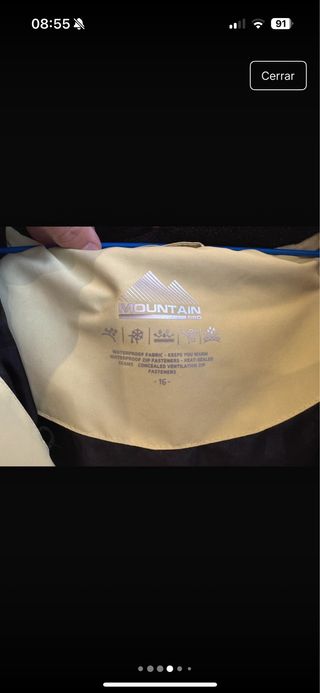 Chaqueta de esquí para bajas temperaturas