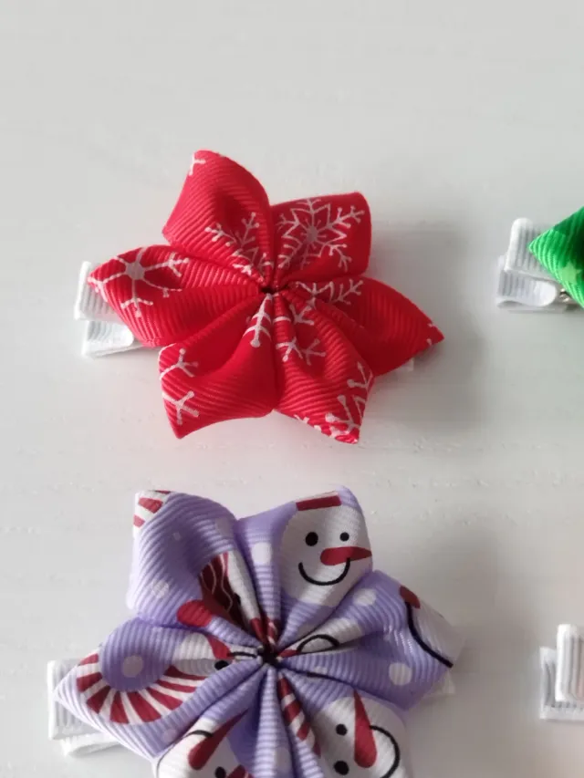 Pinzas para el pelo de Navidad