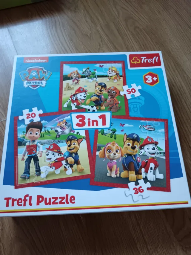 Puzzle Patrulla Canina 3 en 1 Trefl